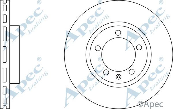 APEC BRAKING stabdžių diskas DSK3073